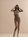 Load image into Gallery viewer, Slim Ruched Top Mini Dress
