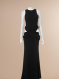 Load image into Gallery viewer, Criss Cross Cutout Ruched Maxi Dress
