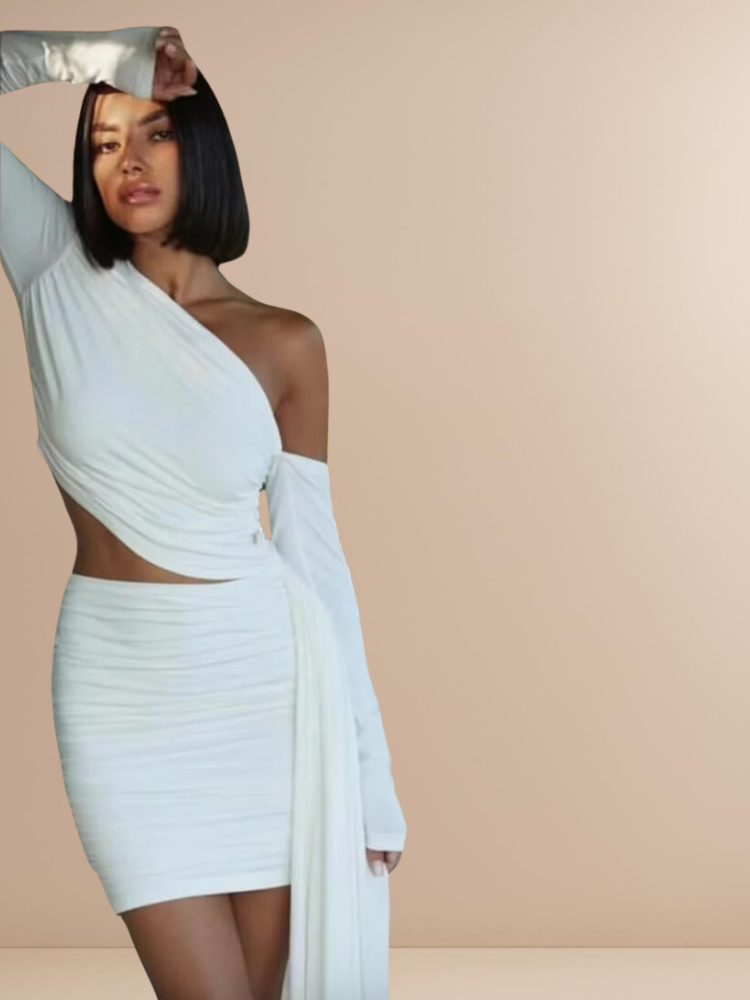 Hollow Cut Bodycon Midi Dress