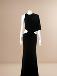 Load image into Gallery viewer, Criss Cross Cutout Ruched Maxi Dress
